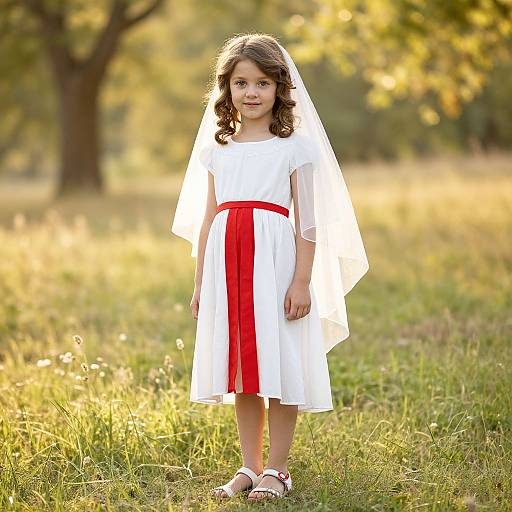 Young Girl in Sunny Meadow