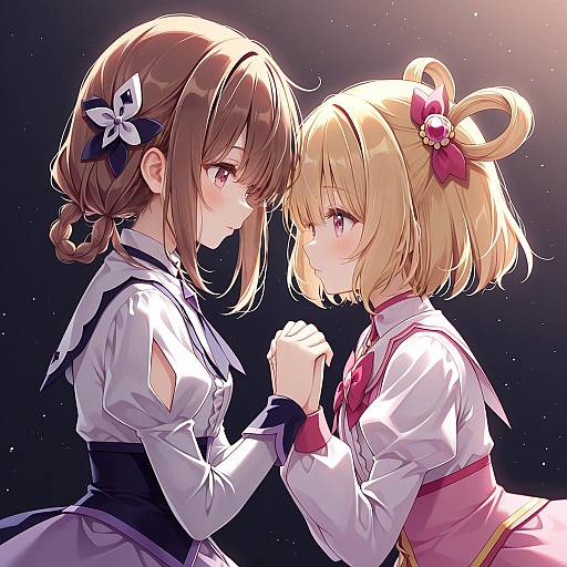 Illustration of Hanamichi ran, delicious party precure in the style of Hoshi (snacherubi)