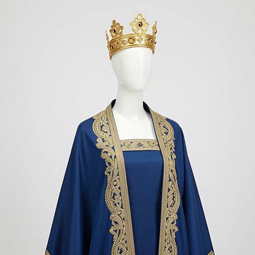 Mannequin in Blue Robe and Crown