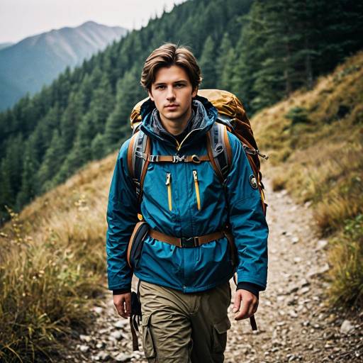 Realistic Hiking Outfit for Male Adventurer