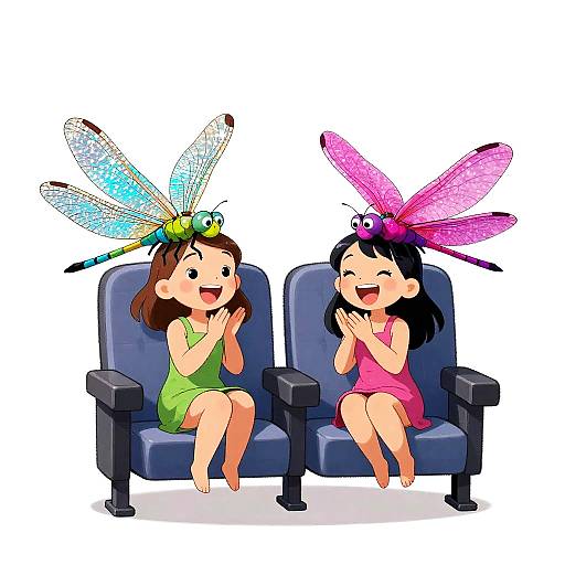 Cheerful Dragonfly Fairies at Theater