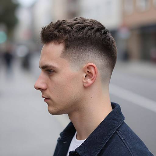 Mohawk Fade on Fit European Man