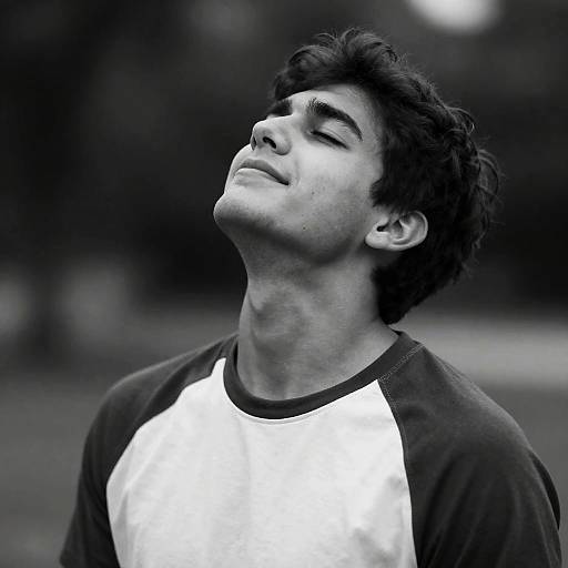 Emotional Moment in Black and White