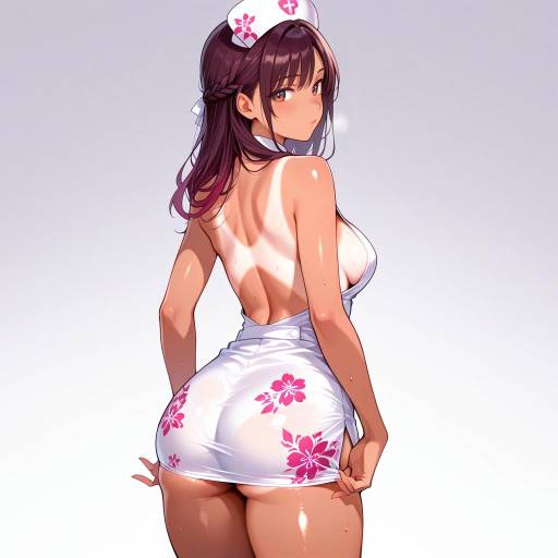 Vibrant Cowgirl in Floral Attire Vibrant Cowgirl in Floral Attire