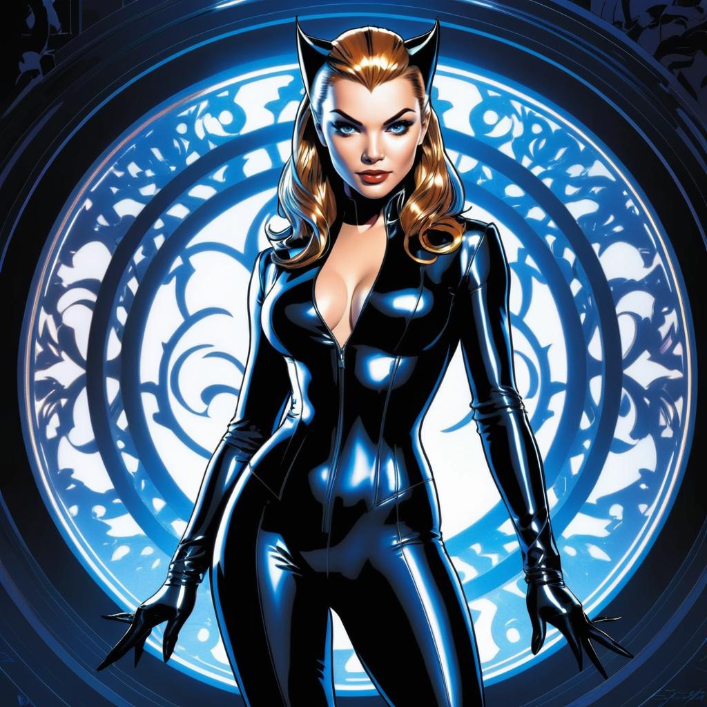 Natalie Dormer as Elegant Catwoman Portrait