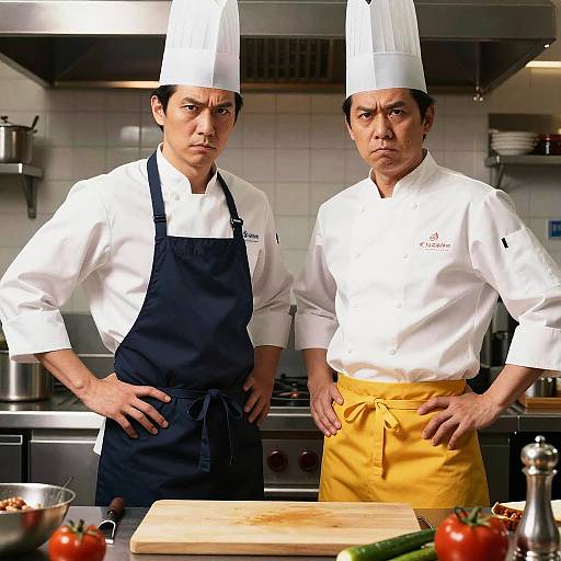 Rival Chefs in Dramatic Kitchen Showdown