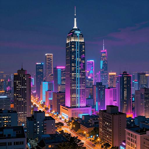 Cyberpunk Urban Cityscape Enhancement