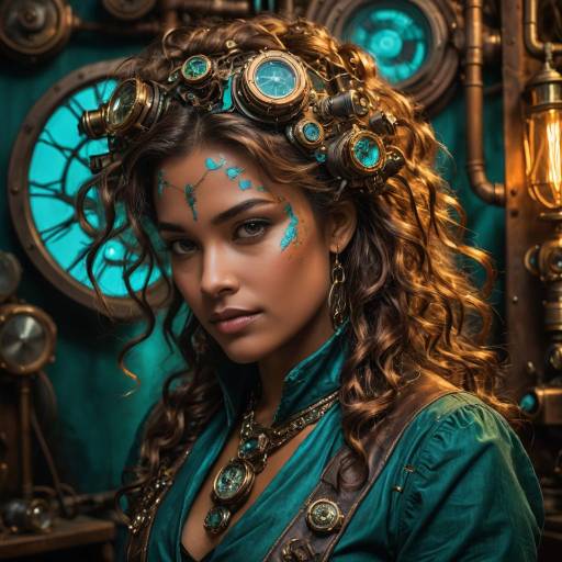 Radiant Steampunk Inventor in Chiaroscuro Radiant Steampunk Inventor in Chiaroscuro