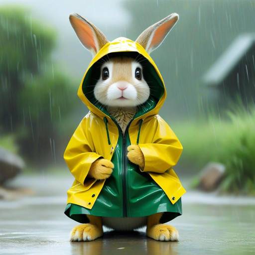 Clothed Animals in Nature: A Playful Scene