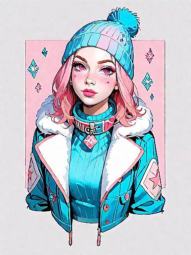 Stylish Woman in Winter Outfit