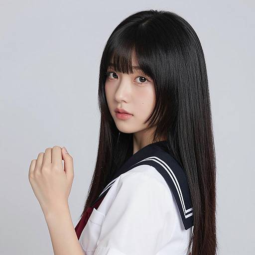 Asian Schoolgirl Portrait