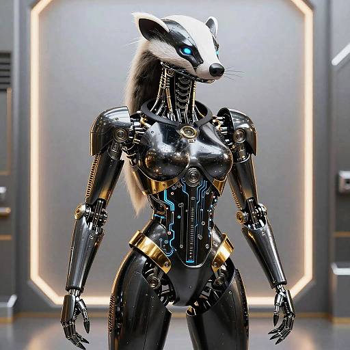 Anthropomorphic Honey Badger Robot