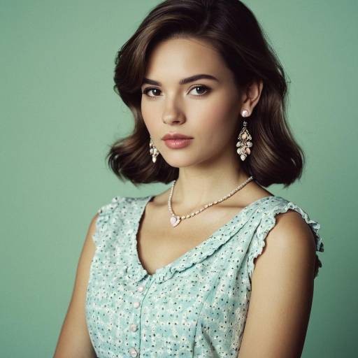 Realistic Solo Girl in Pastel Dress