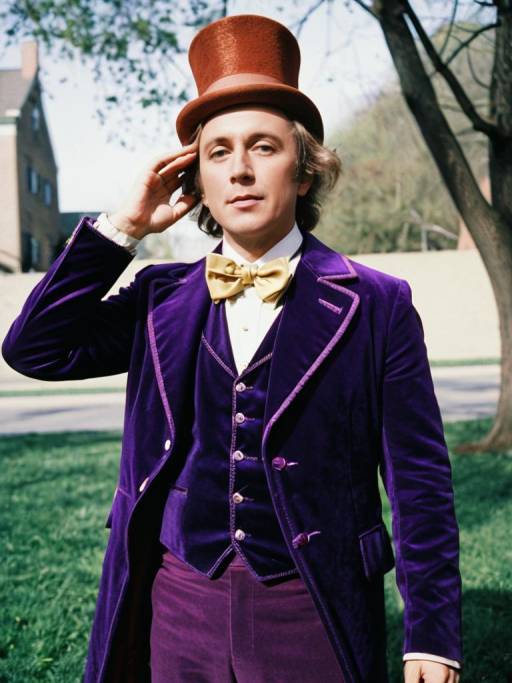 Man in Willy Wonka Costume