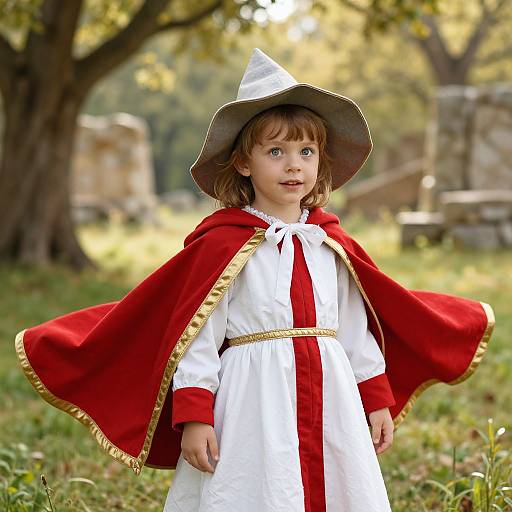 Medieval Child in Fantasy Meadow