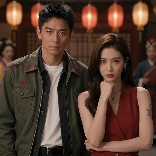 Intense Couple in Asian Atmosphere