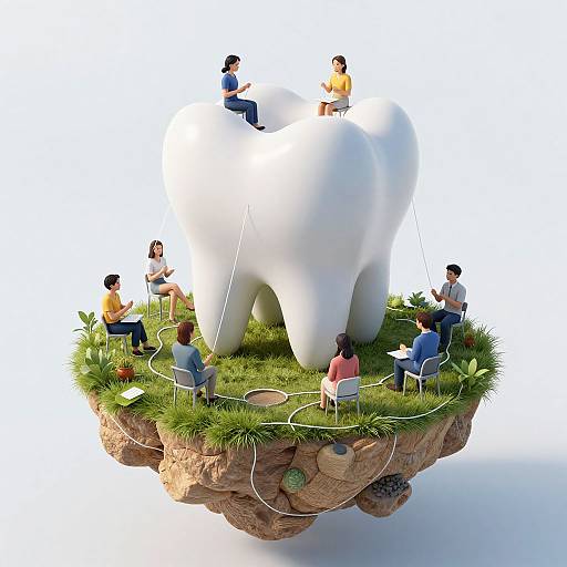 Floating Island of Dental Floss Society