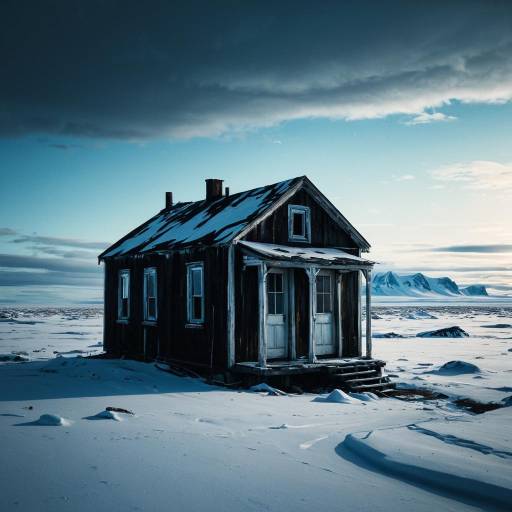 Abandoned Tiny Home in Arctic Tundra