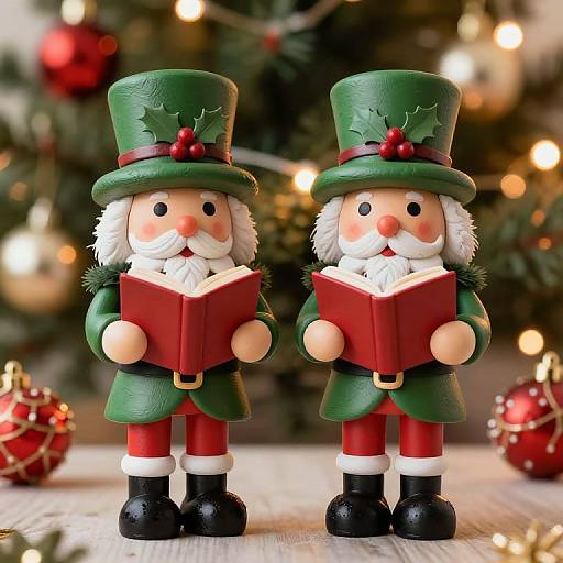Festive Christmas Carollers Decoration