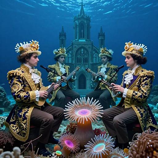Baroque Sea Anemone Court Musicians