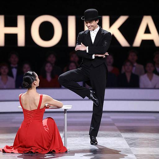 Joyful Dance Performance Under Stage Lights