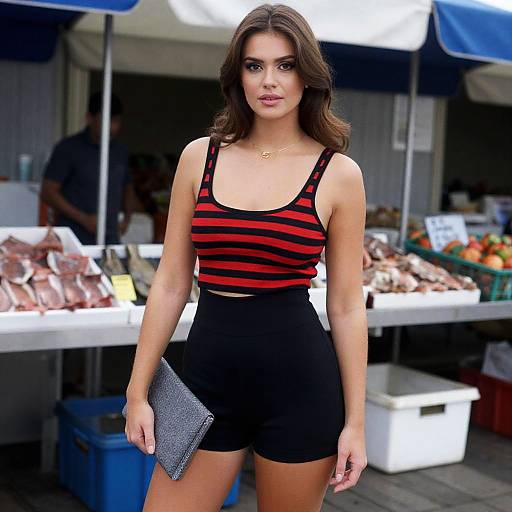 Pear-Shaped Woman by Seafood Market