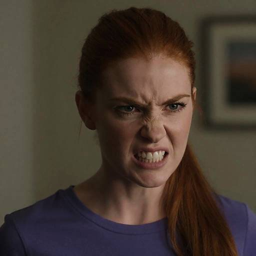 Fierce Redhead in Dim Light