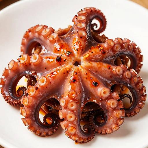 Spicy Grilled Octopus Tentacles