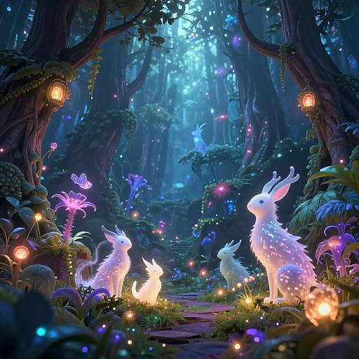 Enchanting Mystical Forest Fantasy Art