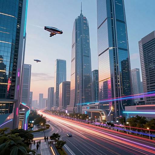 Futuristic AI-Designed Cityscape