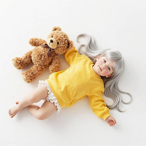 Gentle Child with Silver Hair