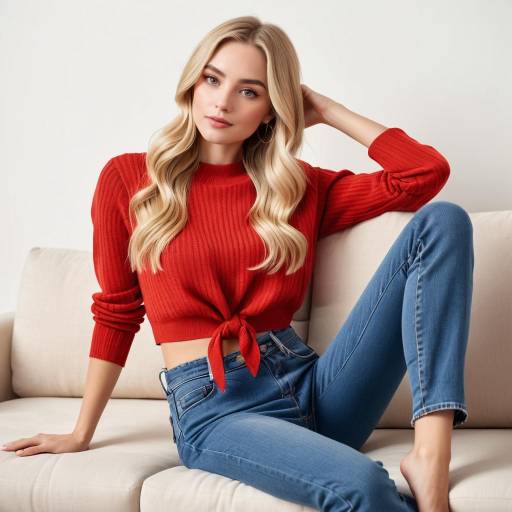 Casual Elegance of a Young Woman