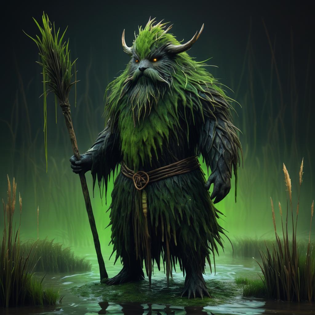 Mysterious River Creature Concept Art