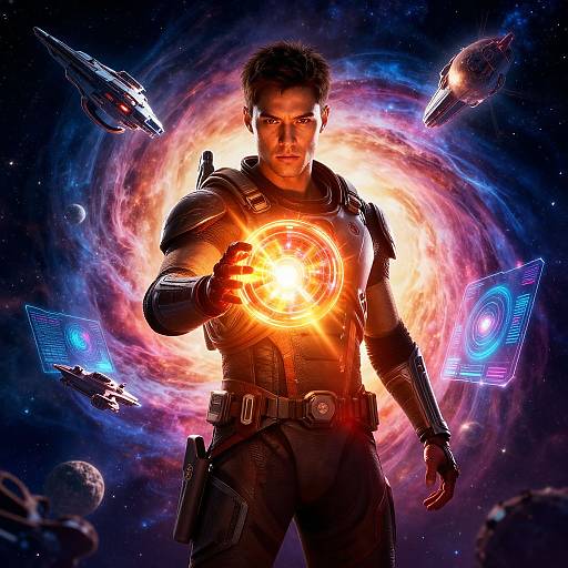 Epic Sci-Fi Adventure Movie Poster