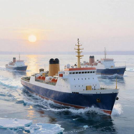 Ethereal Pastel Icebreakers in Winter