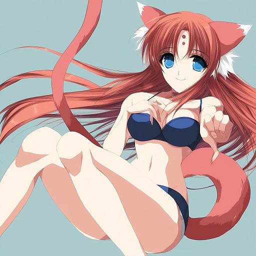 Illustration of Arf, lyrical nanoha in the style of Misteor