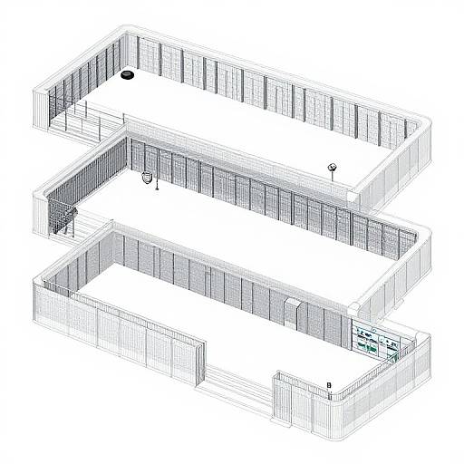 Futuristic High-Tech Prison Floor Plans