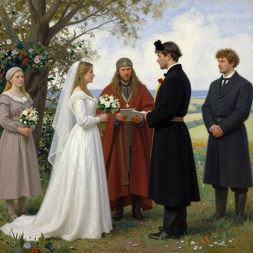 Celtic Wedding Ceremony in Shishkin Style