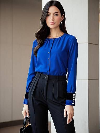Business Casual Woman in Royal Blue