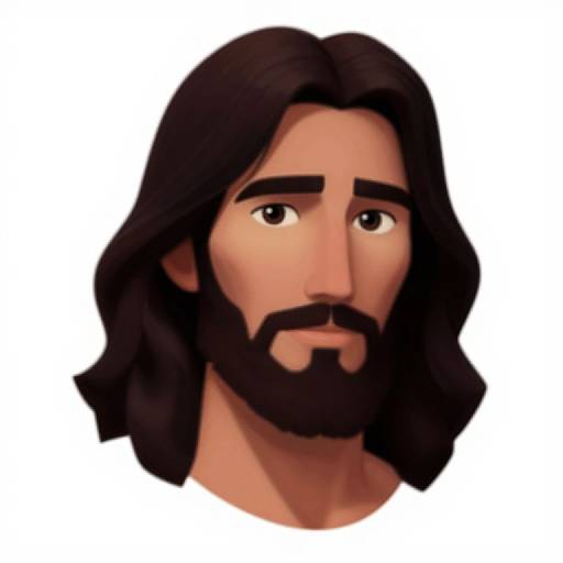 Jesus Christ Headshot in Mixed Styles