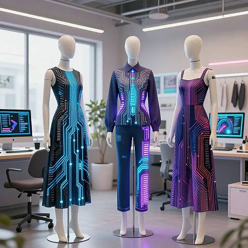 Futuristic AI Clothing Design Studio