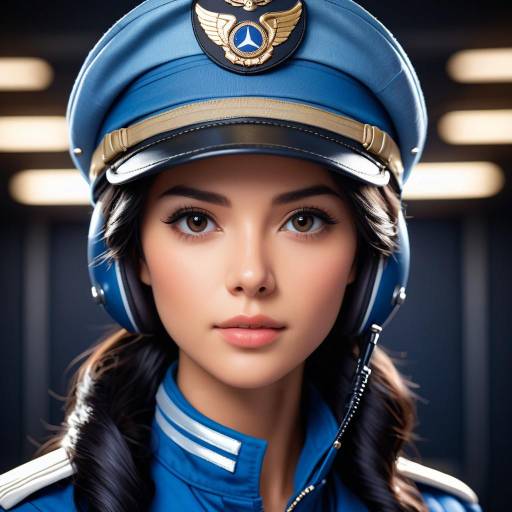 Exquisite Pilot Portrait in Cinematic Style Exquisite Pilot Portrait in Cinematic Style