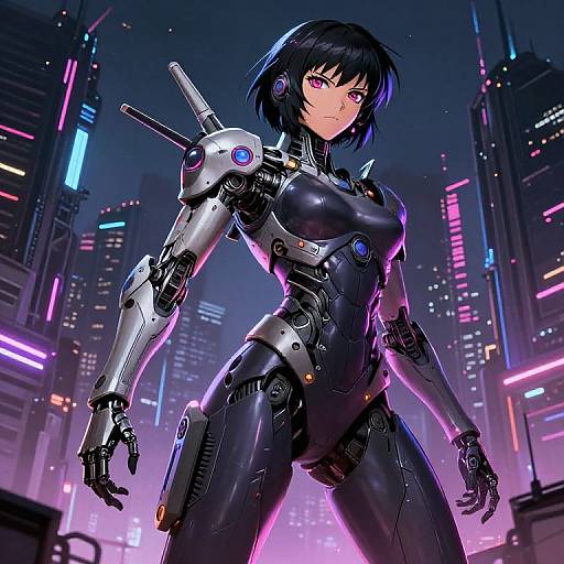 Futuristic Cyborg Warrior Concept Art