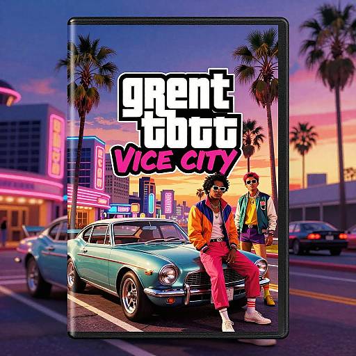 GTA Vice City Retro Sunset Vibes