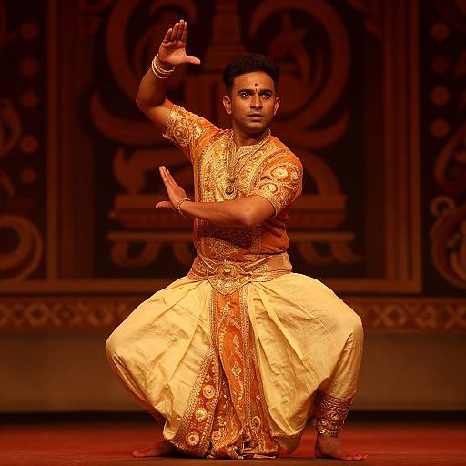 Graceful Indian Classical Dance Pose