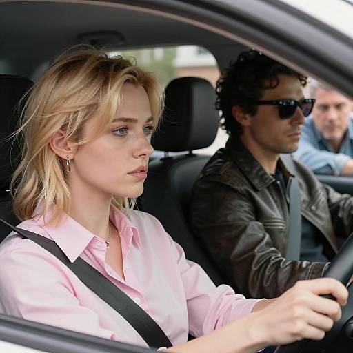 Dynamic Road Trip Duo in Focus