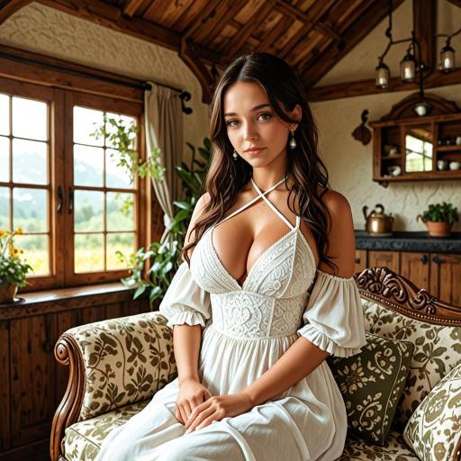 Elegant East Indian Woman in Luxury