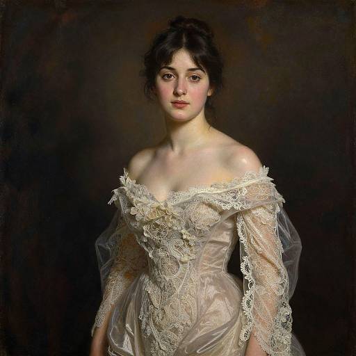 Luminous Romantic Portrait with Lace