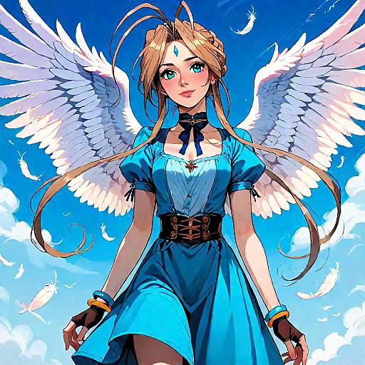 Belldandy Angelic Sky Flying Pose