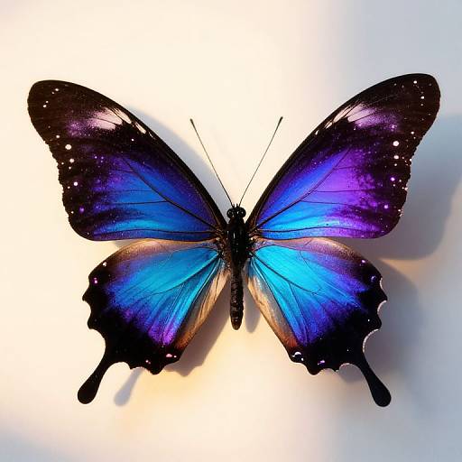 Neon Cyberpunk Butterfly Vintage Art
